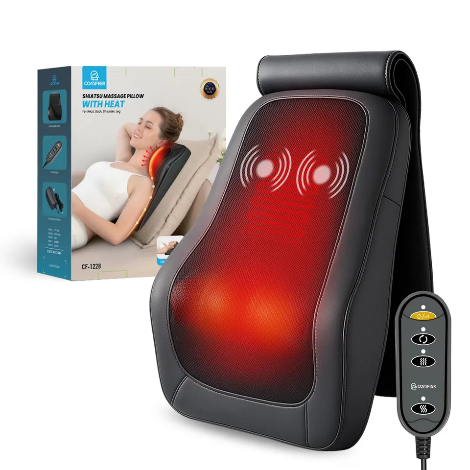 comfier-nackenmassageger-t-mit-w-rme-shiatsu-massagekissen-4d image 1
