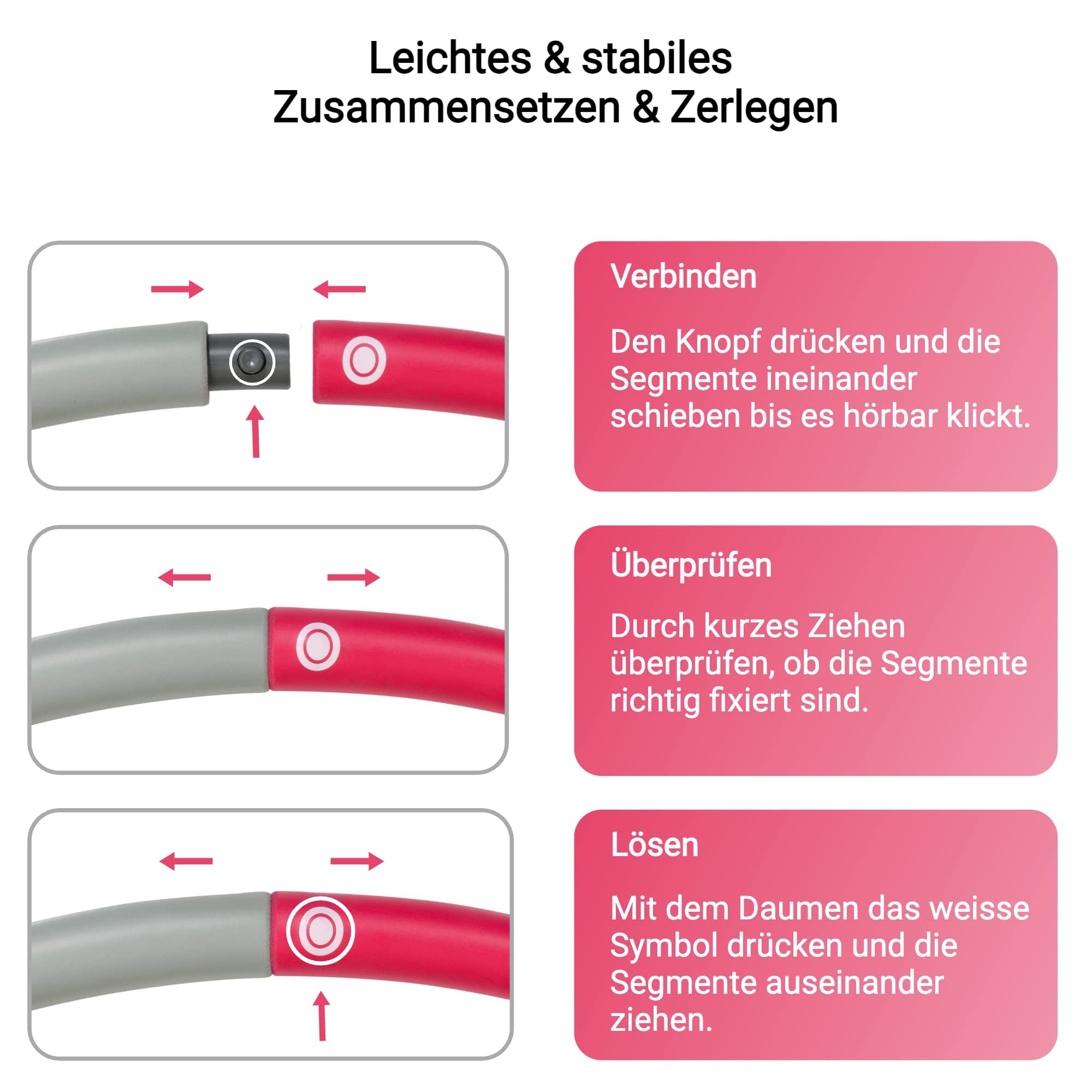 fitleap-hula-hoop-reifen-pink-8-segmente-erwachsene image 5