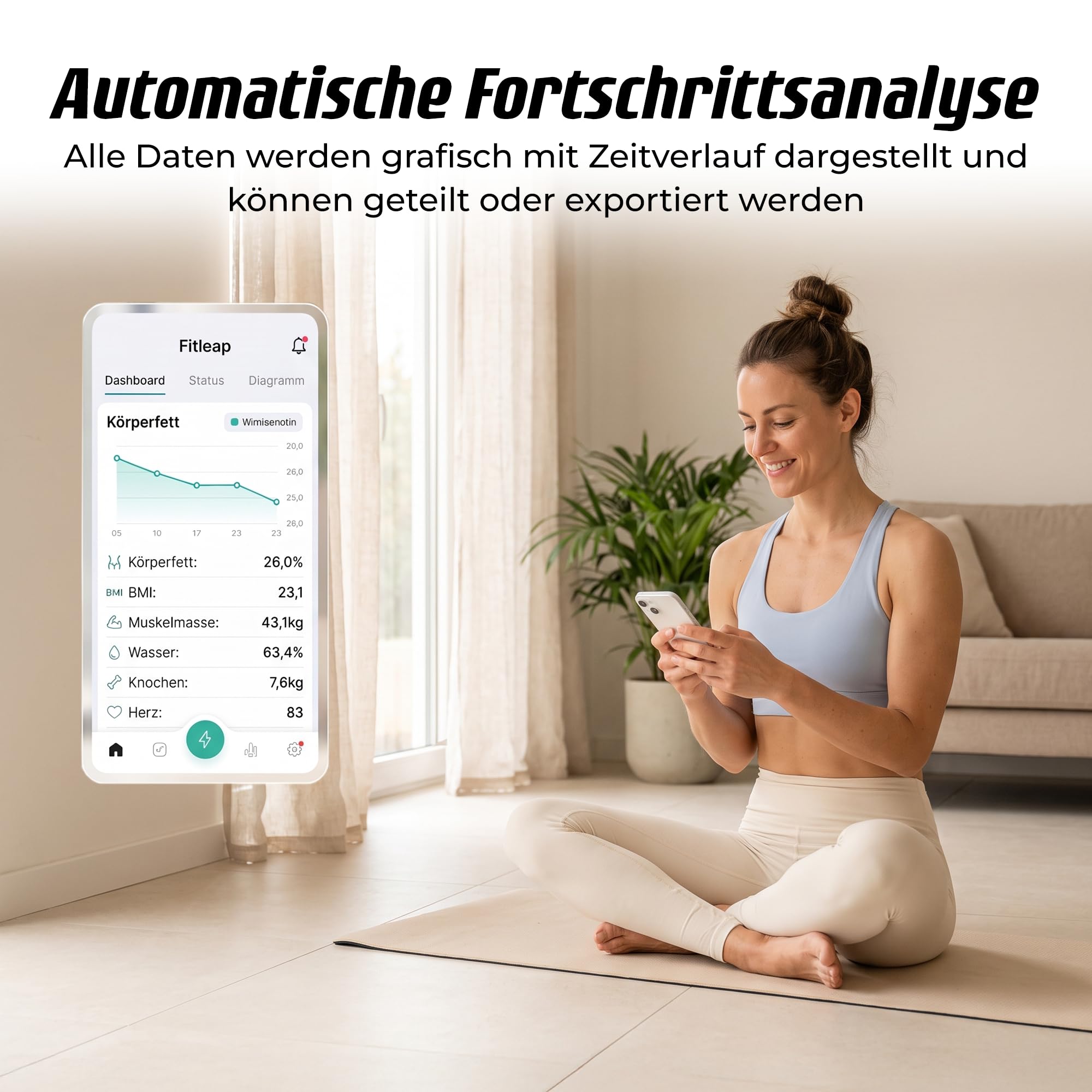 fitleap-k-rperfettwaage-bluetooth-dunkelblau-mit-puls image 3