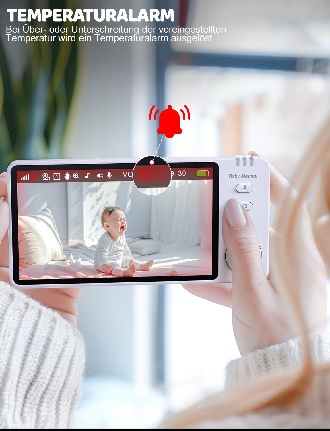 burnnove-babyphone-mit-kamera-ohne-wlan-5-zoll-nachtsicht image 6