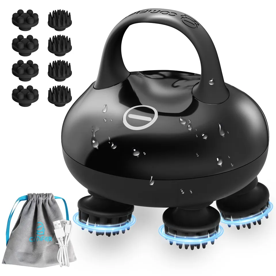 comfier-kopfmassageger-t-elektrisch-ipx7-schwarz-3-modi image 1
