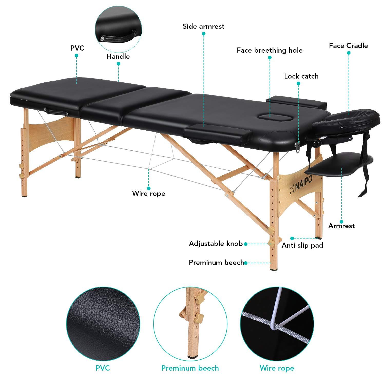 naipo-massageliege-holz-3-teilig-r-ckenlehne-tasche image 4