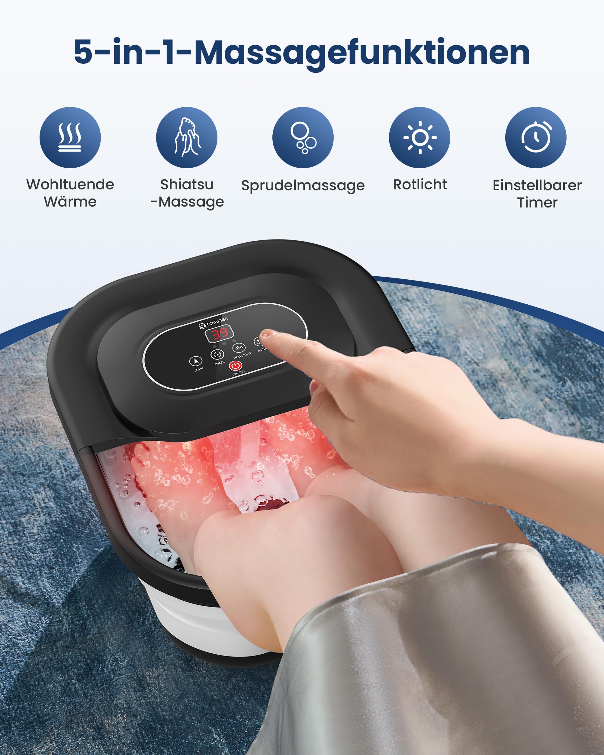 comfier-fu-bad-mit-massage-und-heizung-schwarz-40x34x20-cm image 2