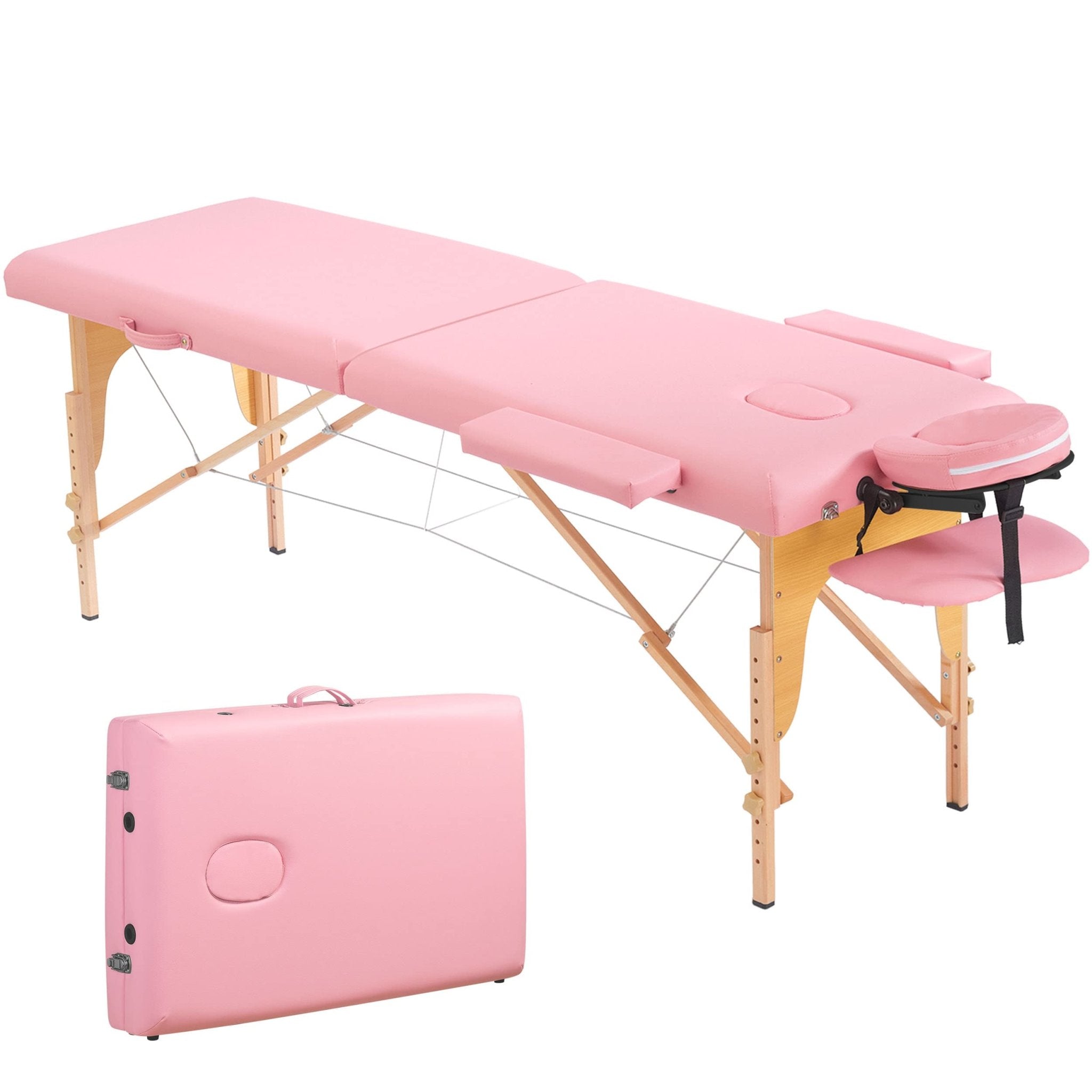 naipo-massageliege-holz-klappbar-pink-h-henverstellbar image 1