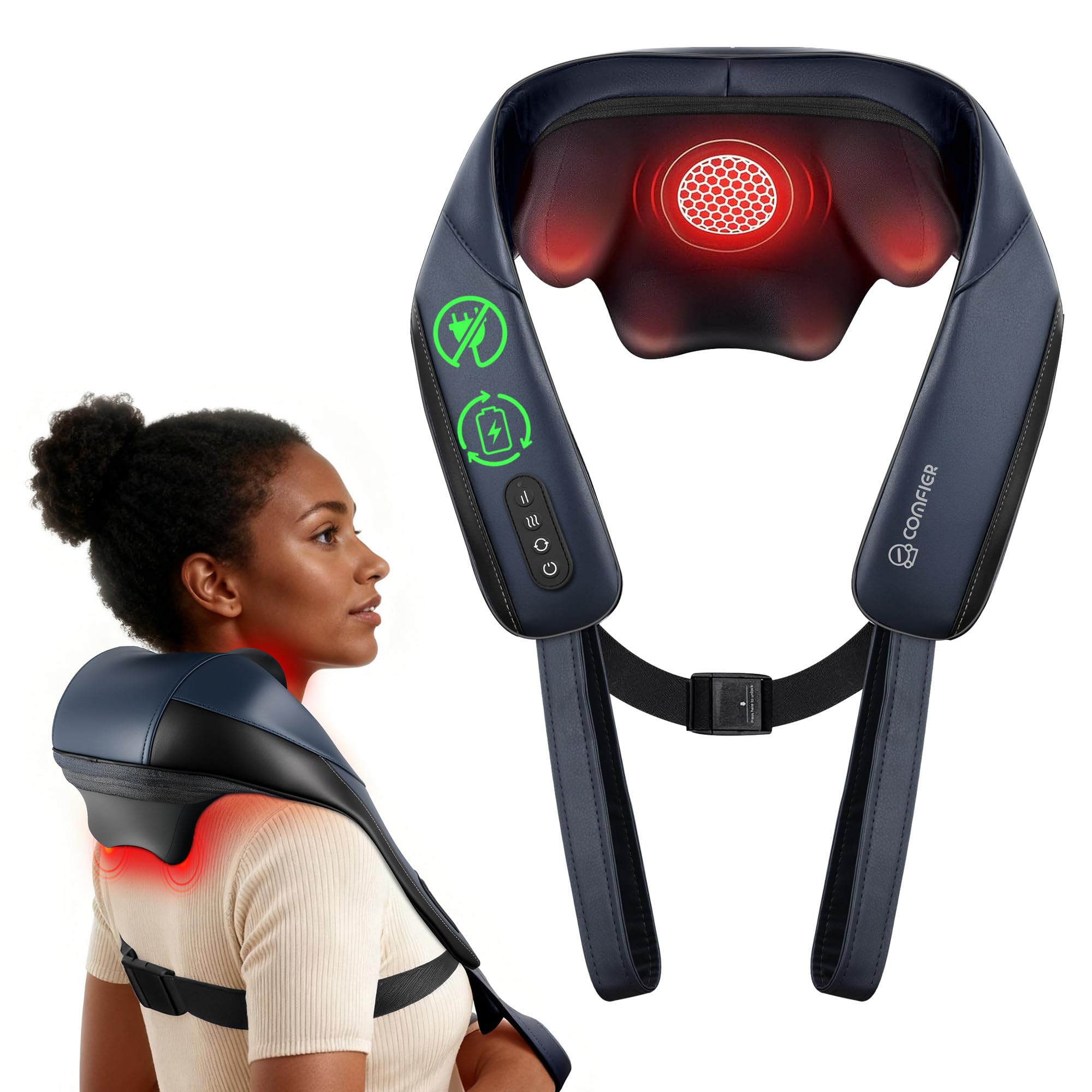 comfier-neck-massagers-nackenmassageger-t-mit-w-rme-4d-shiatsu image 1