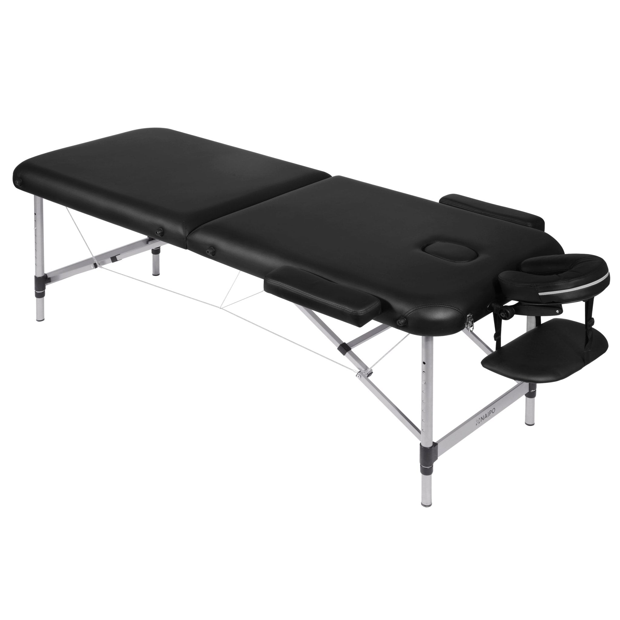 naipo-mgbc-211h-massageliege-klappbar-alu-schwarz image 1