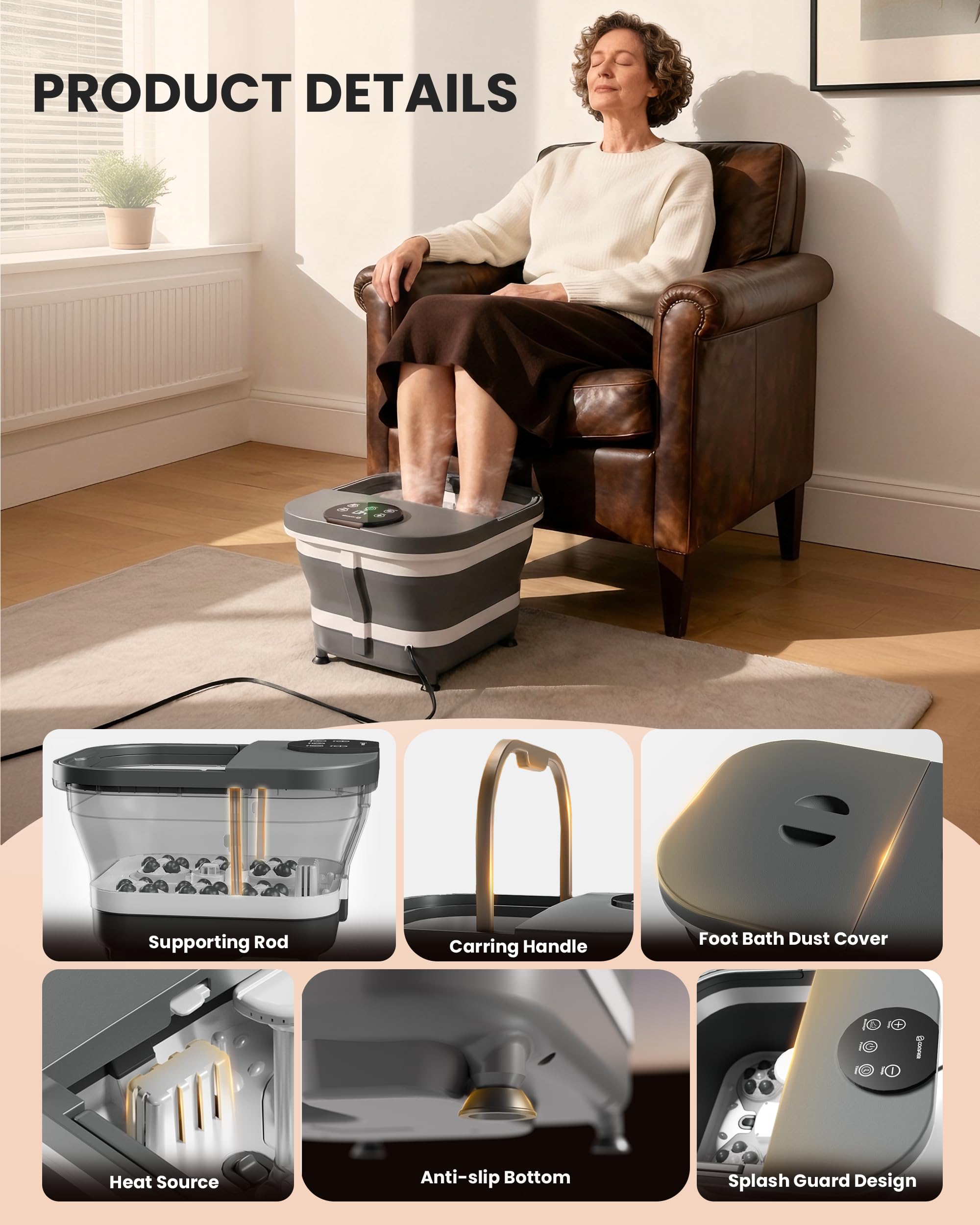 comfier-fu-bad-elektrisch-klappbar-mit-heizung-und-massage image 8