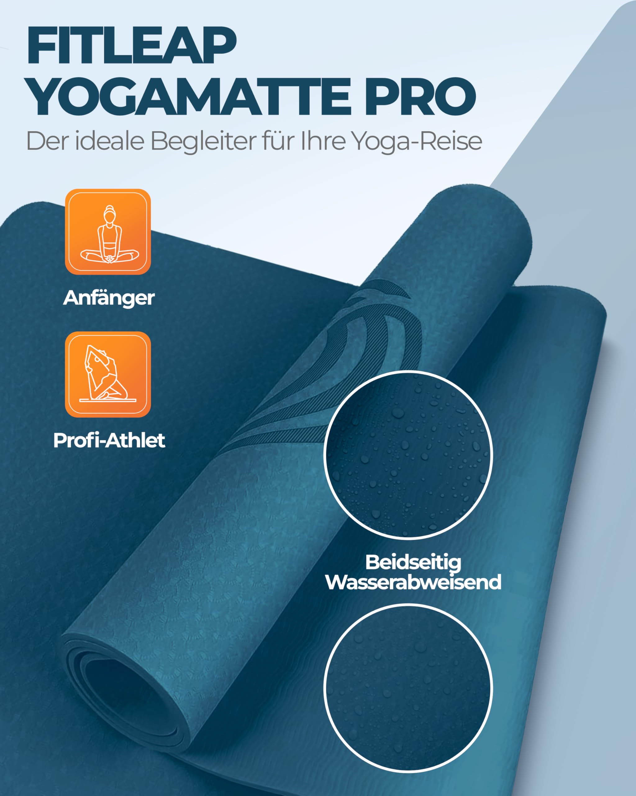 fitleap-yoga-matte-pro-gymnastikmatte-5mm-dunkelblau image 2
