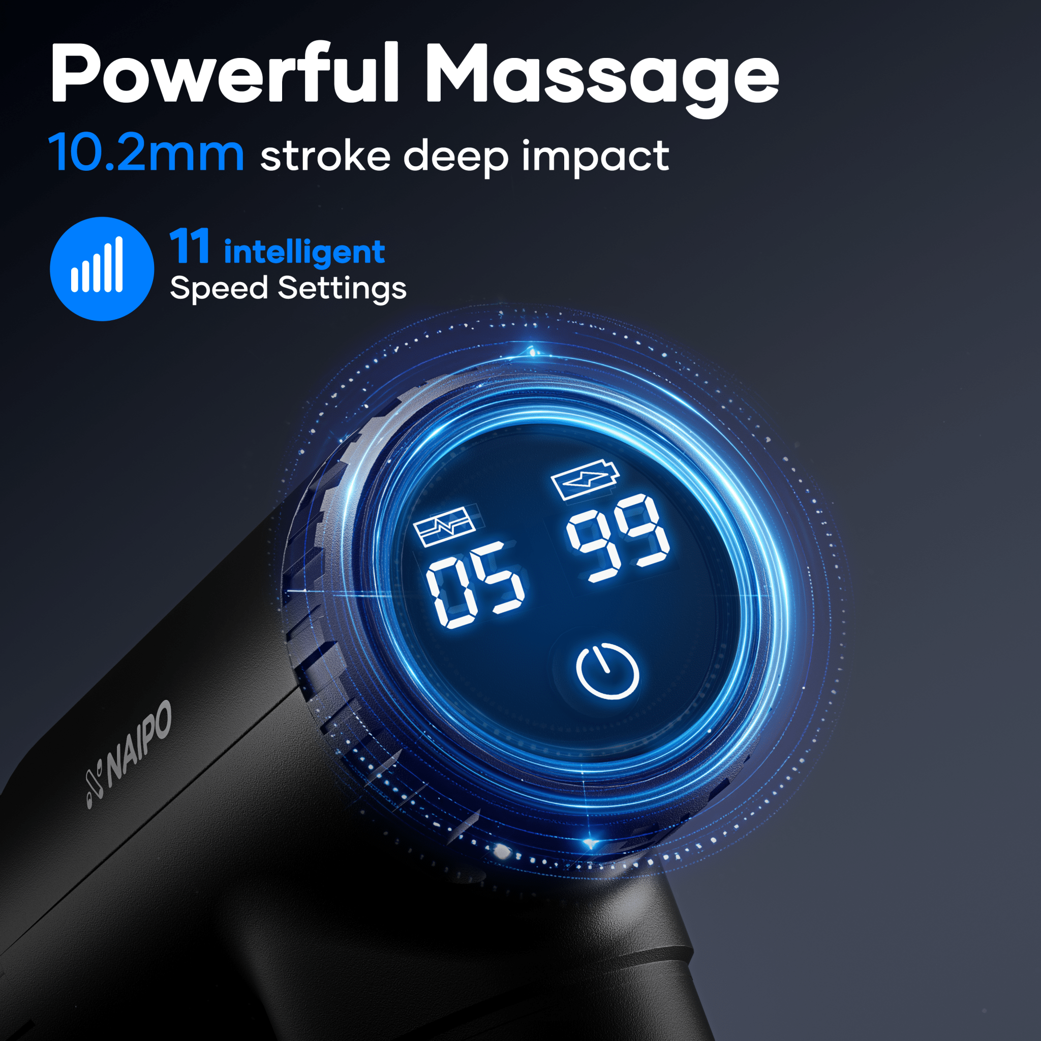 naipo-npmgun-k5-massagepistole-10-stufen-leise-mit-usb-c image 5