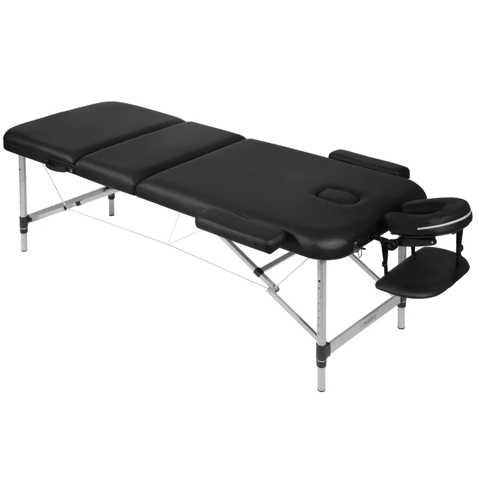 naipo-mgbc-301h-massageliege-3-teilig-alu-schwarz-270-kg image 1