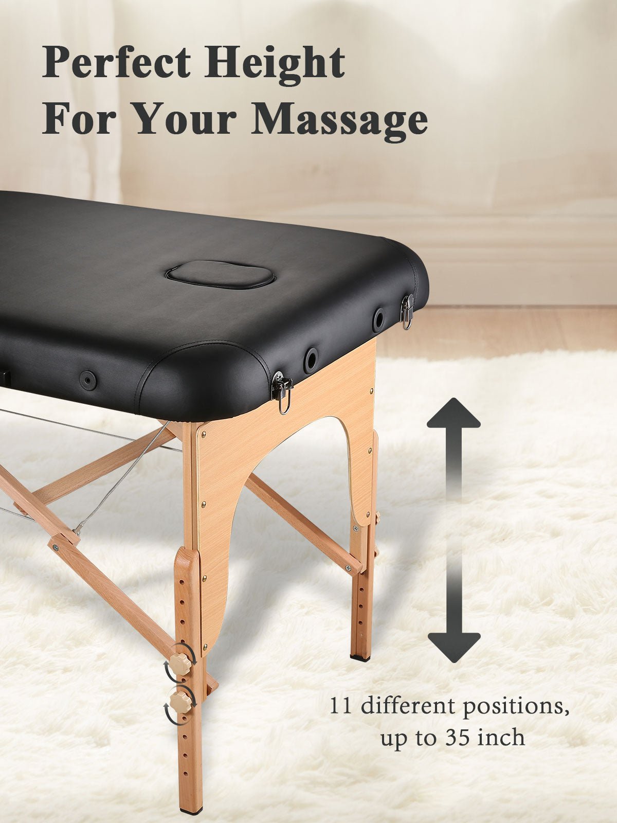naipo-mgbc-302h-massageliege-holz-creme-klappbar image 5