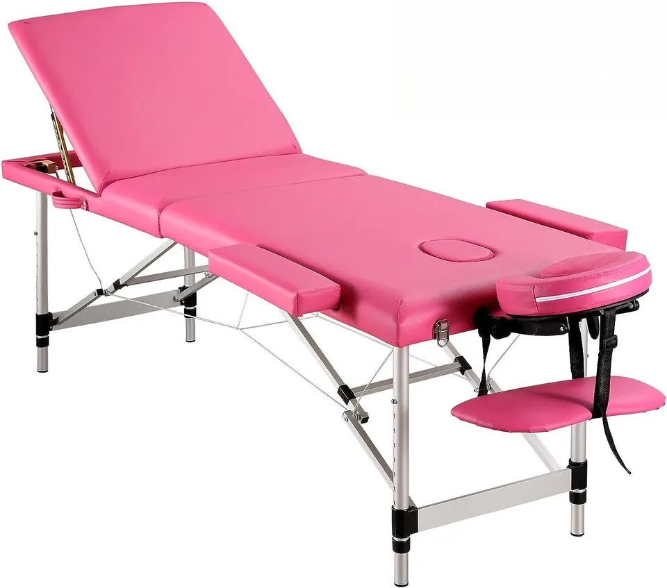 naipo-massageliege-3-zonen-klappbar-pink-h-henverstellbar image 1