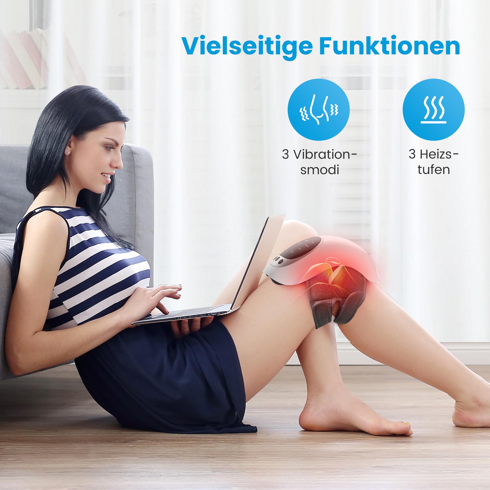 comfier-foot-knee-kniemassageger-t-rotlicht-lcd-kabellos image 2