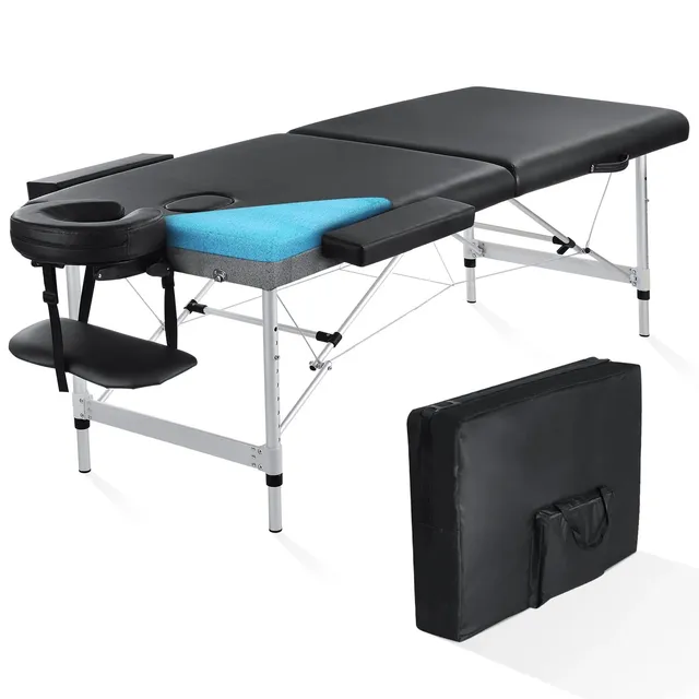naipo-massageliege-84-zoll-schwarz-h-henverstellbar-alu image 1