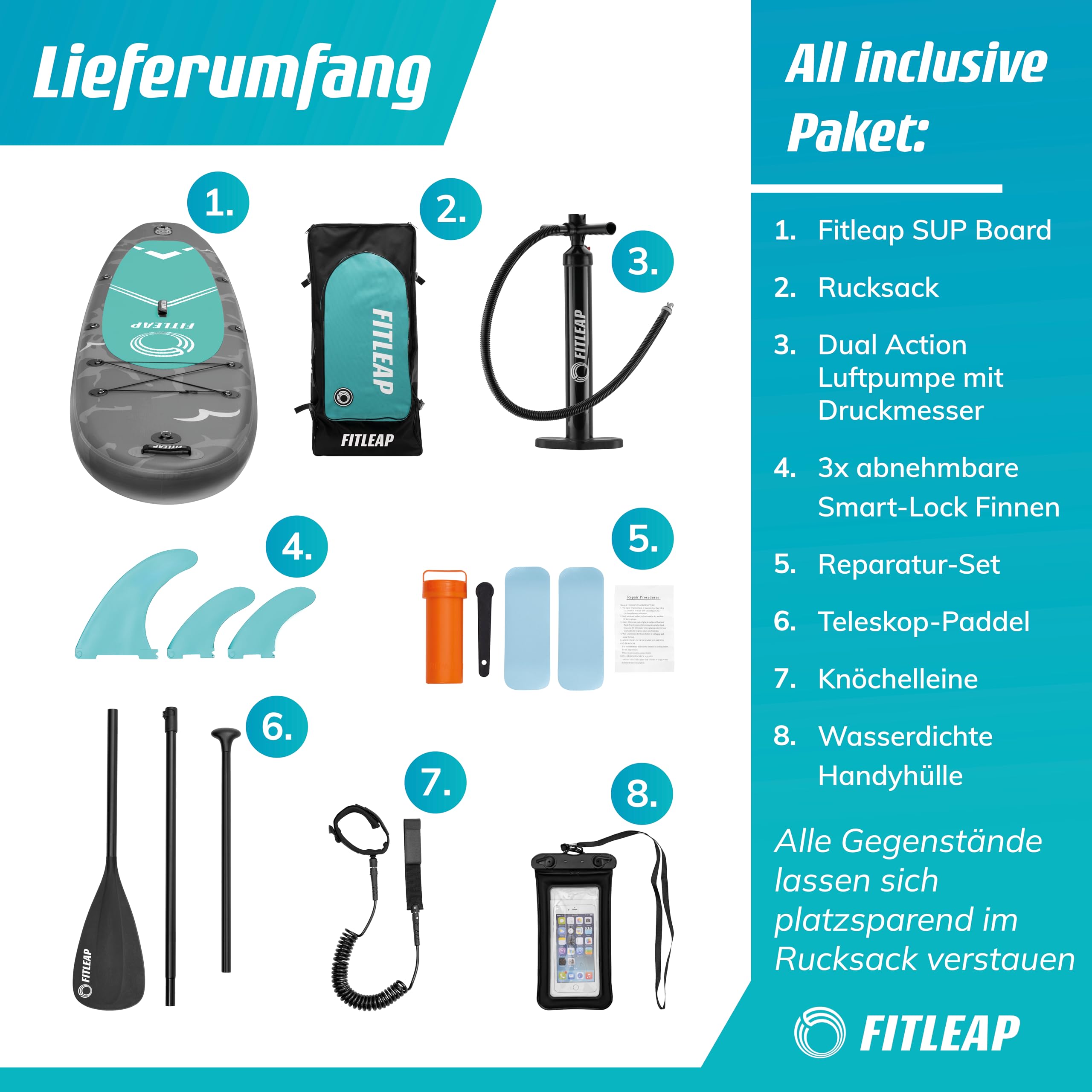 fitleap-stand-up-paddle-board-grau-320-cm-2-lagig-komplettset image 5