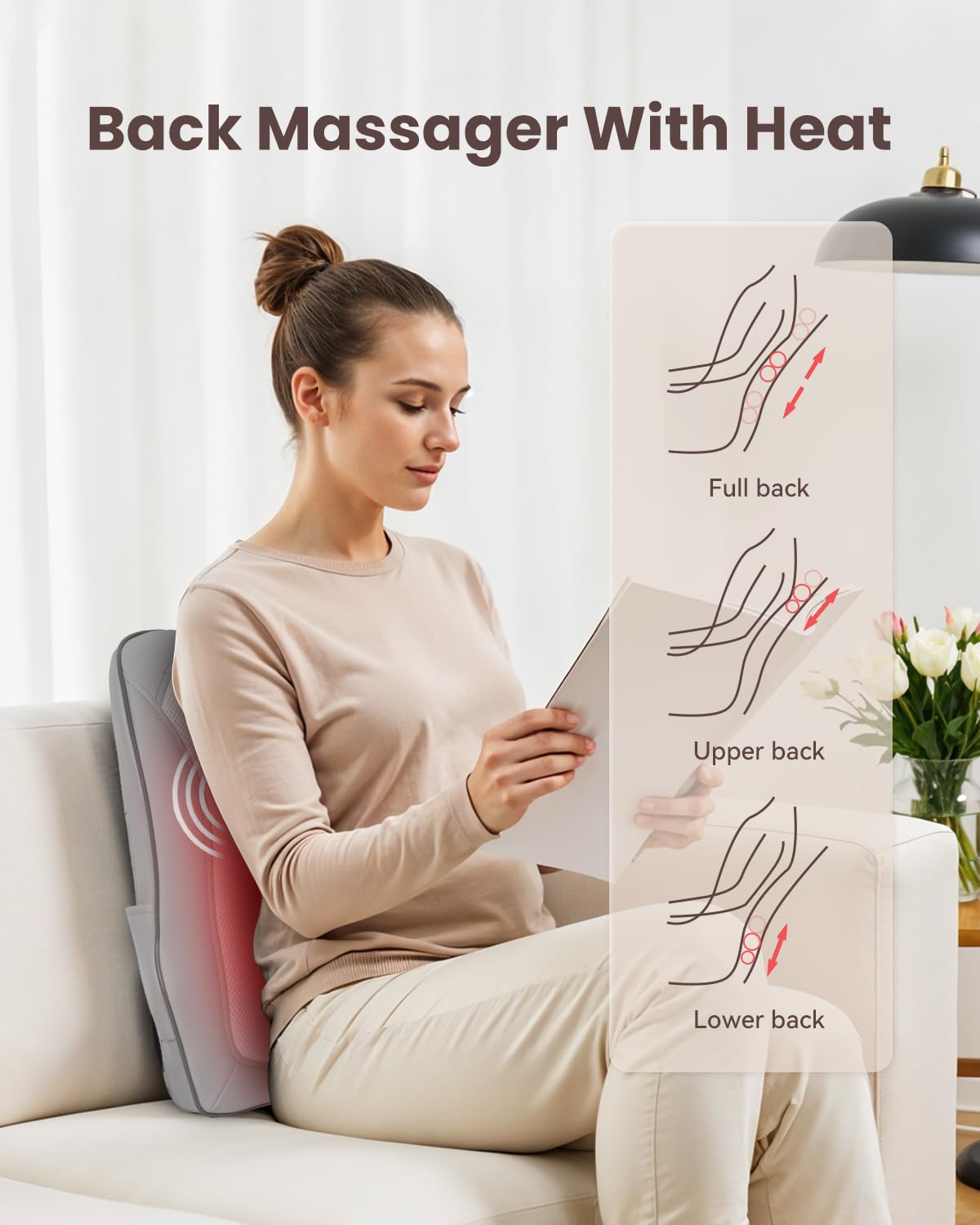 comfier-nackenmassageger-t-shiatsu-w-rme-grau-4d-kneten image 5