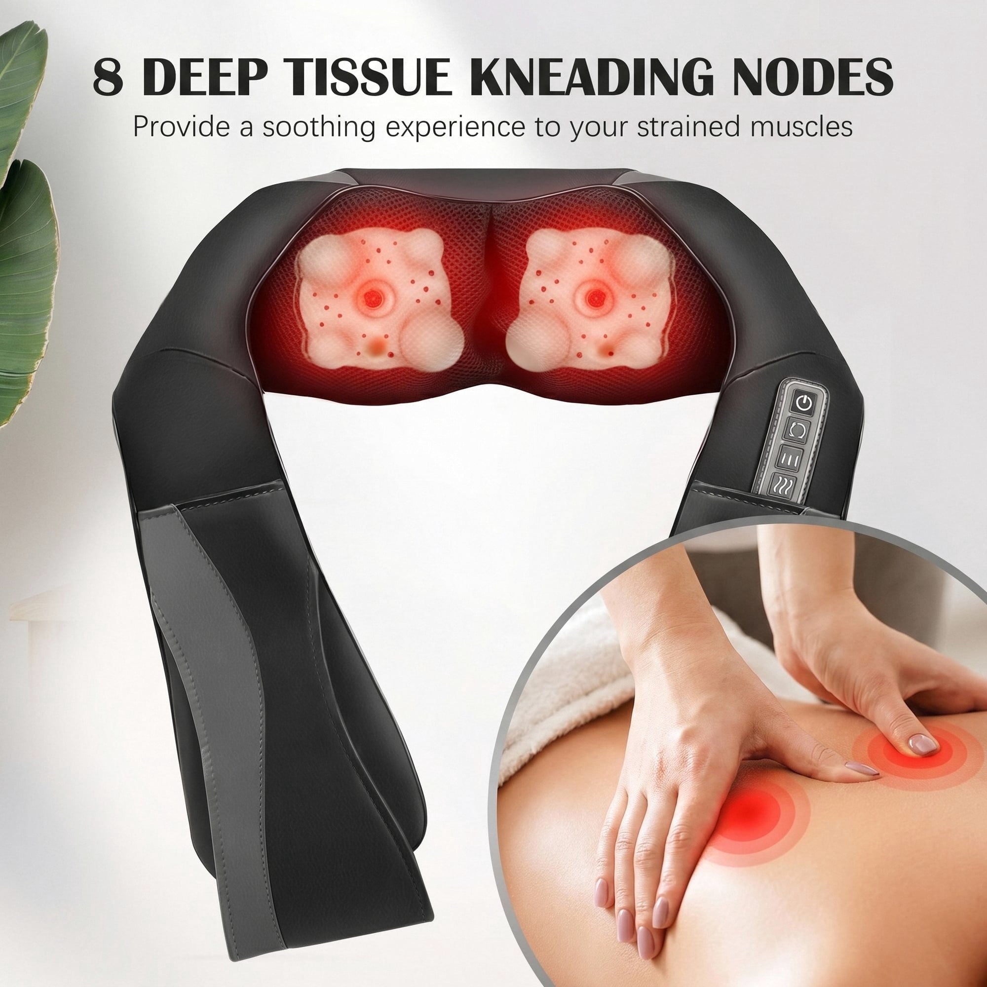 naipo-nackenmassageger-t-shiatsu-massagekissen-w-rme-schwarz image 2