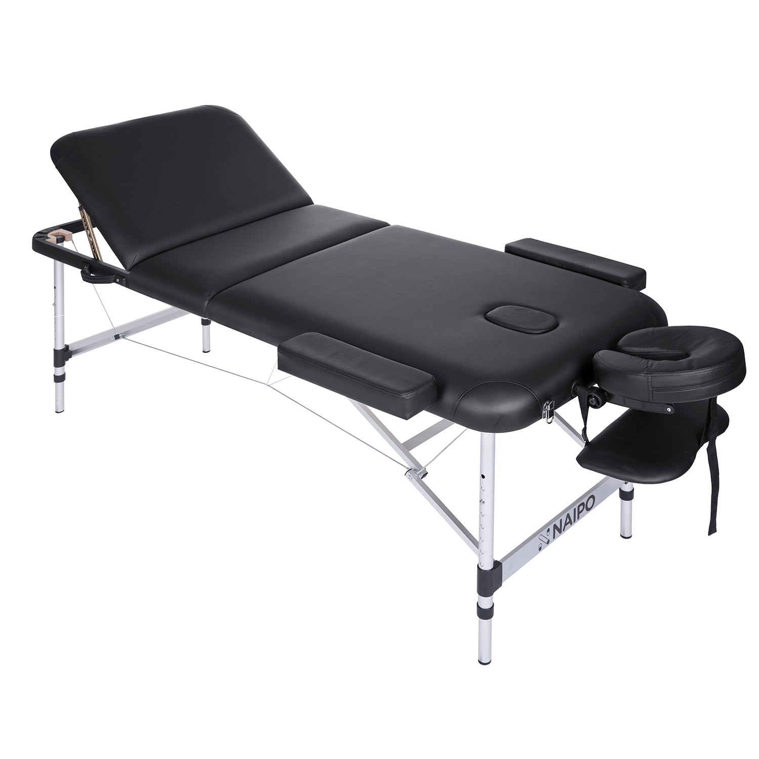 naipo-mgbc-301h-massageliege-3-teilig-alu-schwarz-270-kg image 2