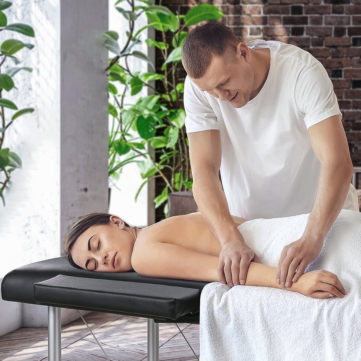 naipo-massageliege-klappbar-213-cm-schwarz-alu image 7